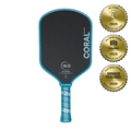 Six Zero Coral 16mm Elongated Pickleball Paddle